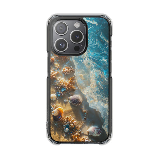 Aqua Seashell Serenity iPhone Case