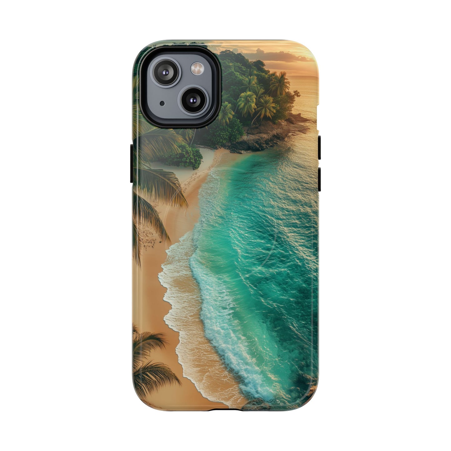 Tropical Beach Tough Magnetic Phone Case - Stylish Protection for Outdoor Lovers