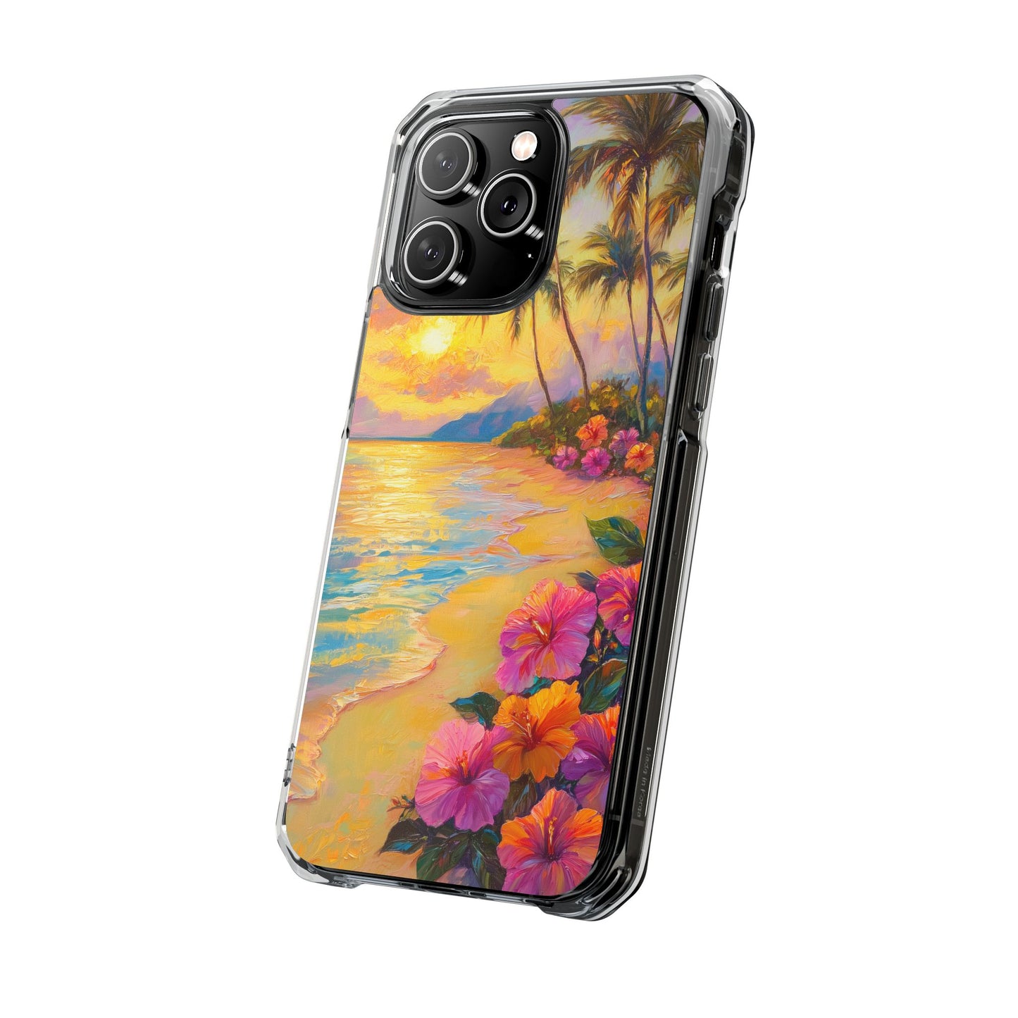 Tropical Paradise Oil Painting Magnetic iPhone Case