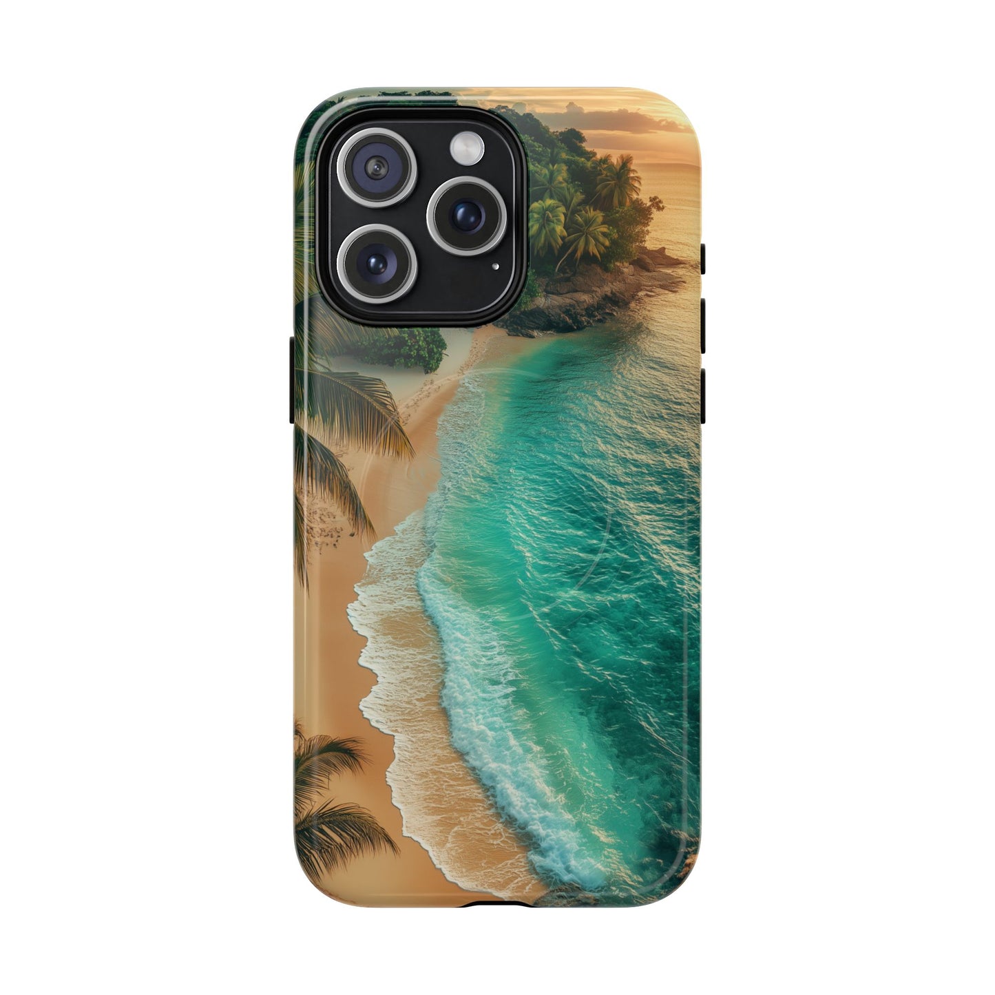 Tropical Beach Tough Magnetic Phone Case - Stylish Protection for Outdoor Lovers