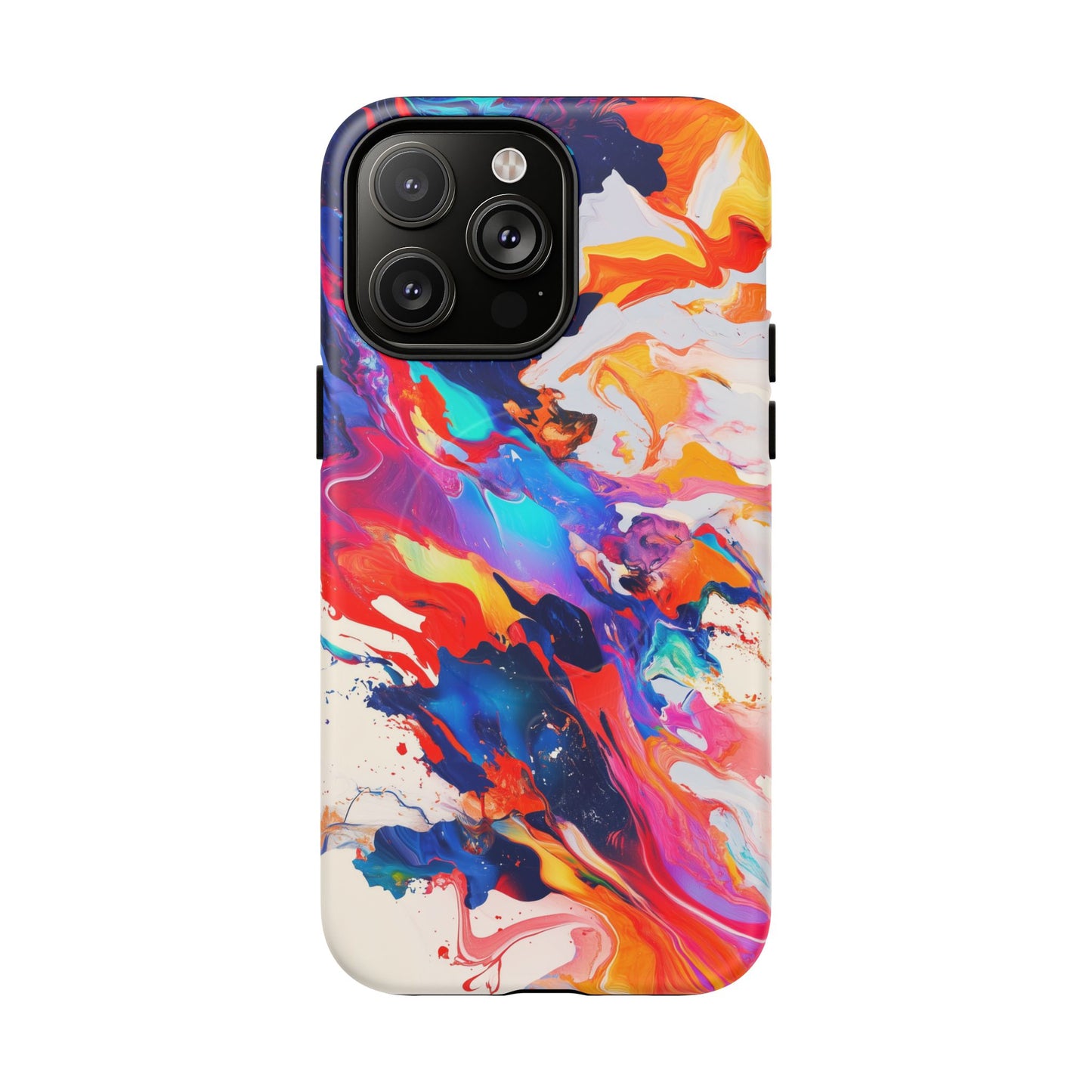 Vibrant Tough Magnetic Case - Color Splash Design for iPhone