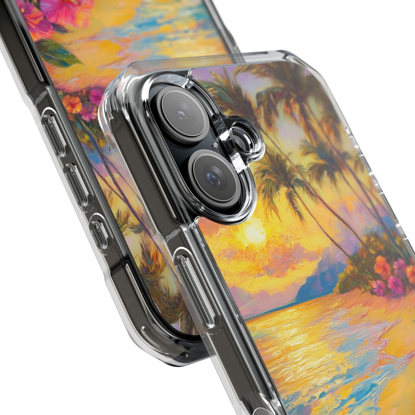 Tropical Paradise Oil Painting Magnetic iPhone Case