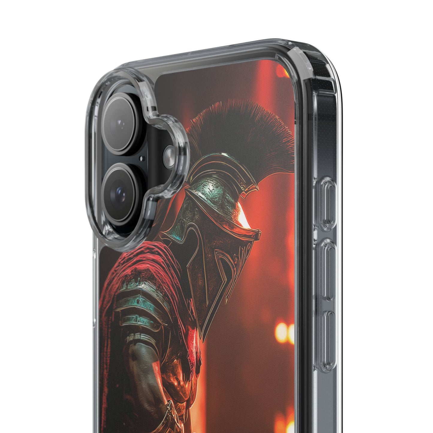 Leonidas Edition Spartan Warrior iPhone Case – Rugged Clear Protection with Bold Battle Inspired Design