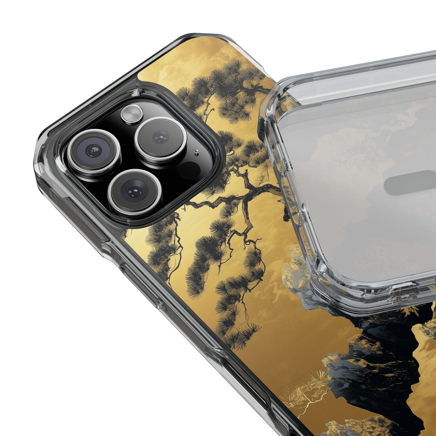 Golden Cascade Peaks Clear Impact iPhone Case