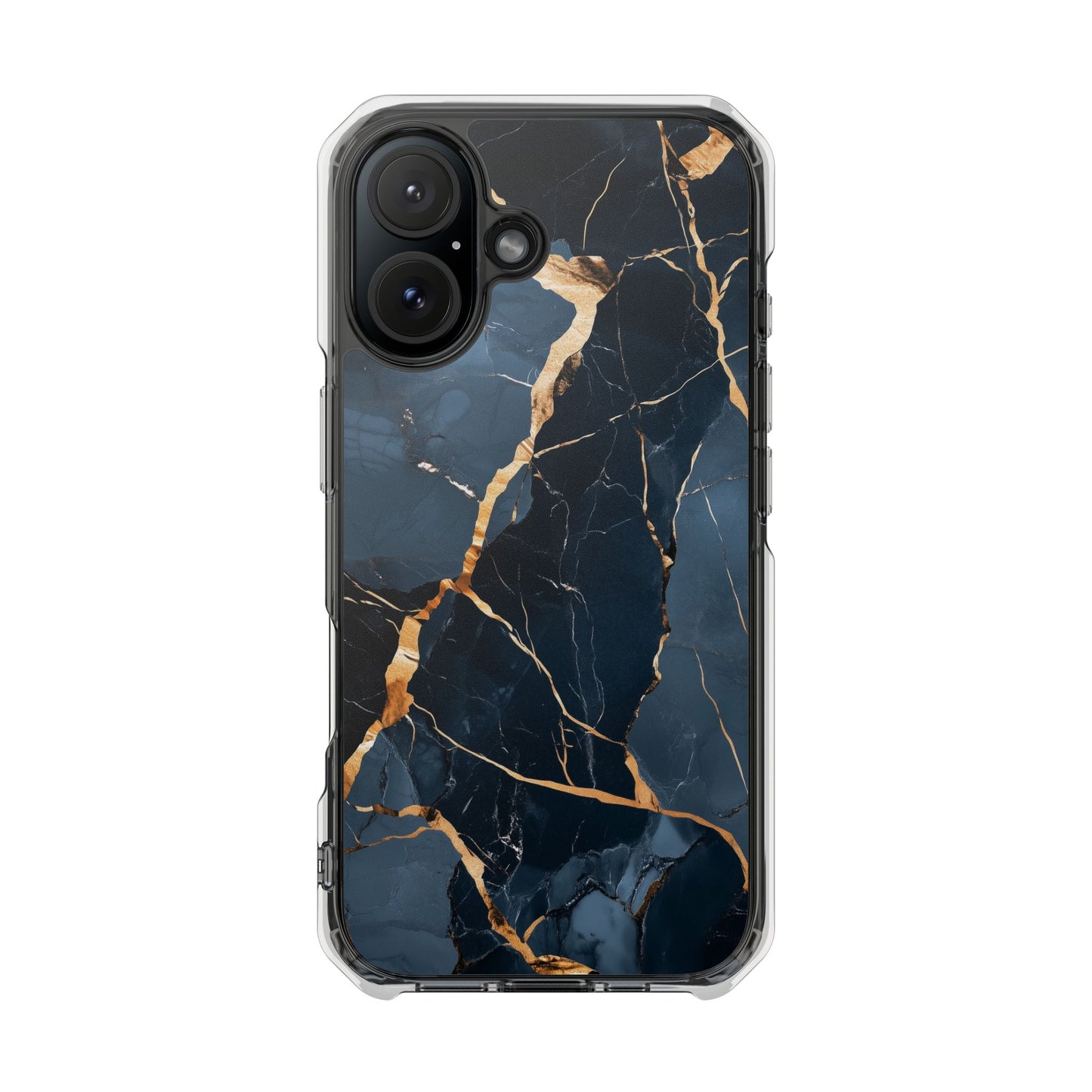 Sleek Marble Magnetic Clear iPhone Case