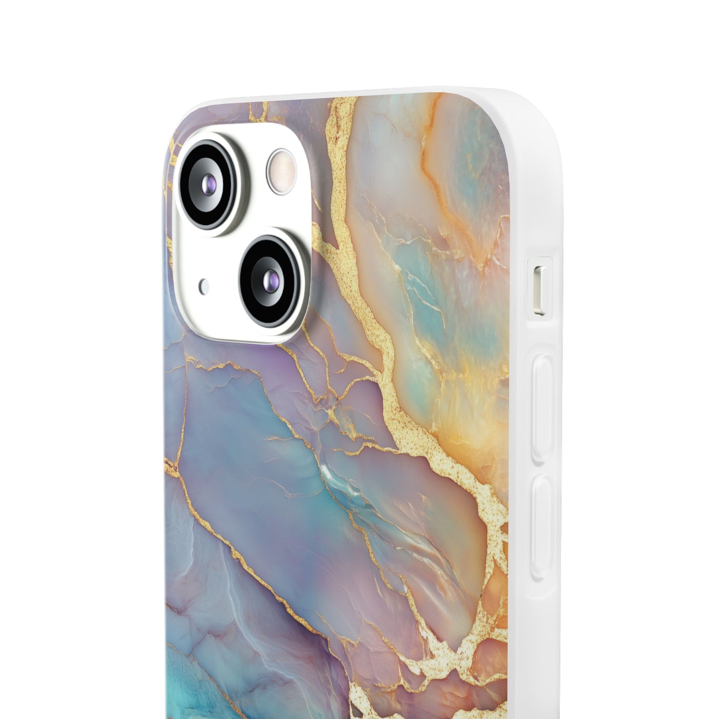 Golden Ocean Marble iPhone Flexi Case