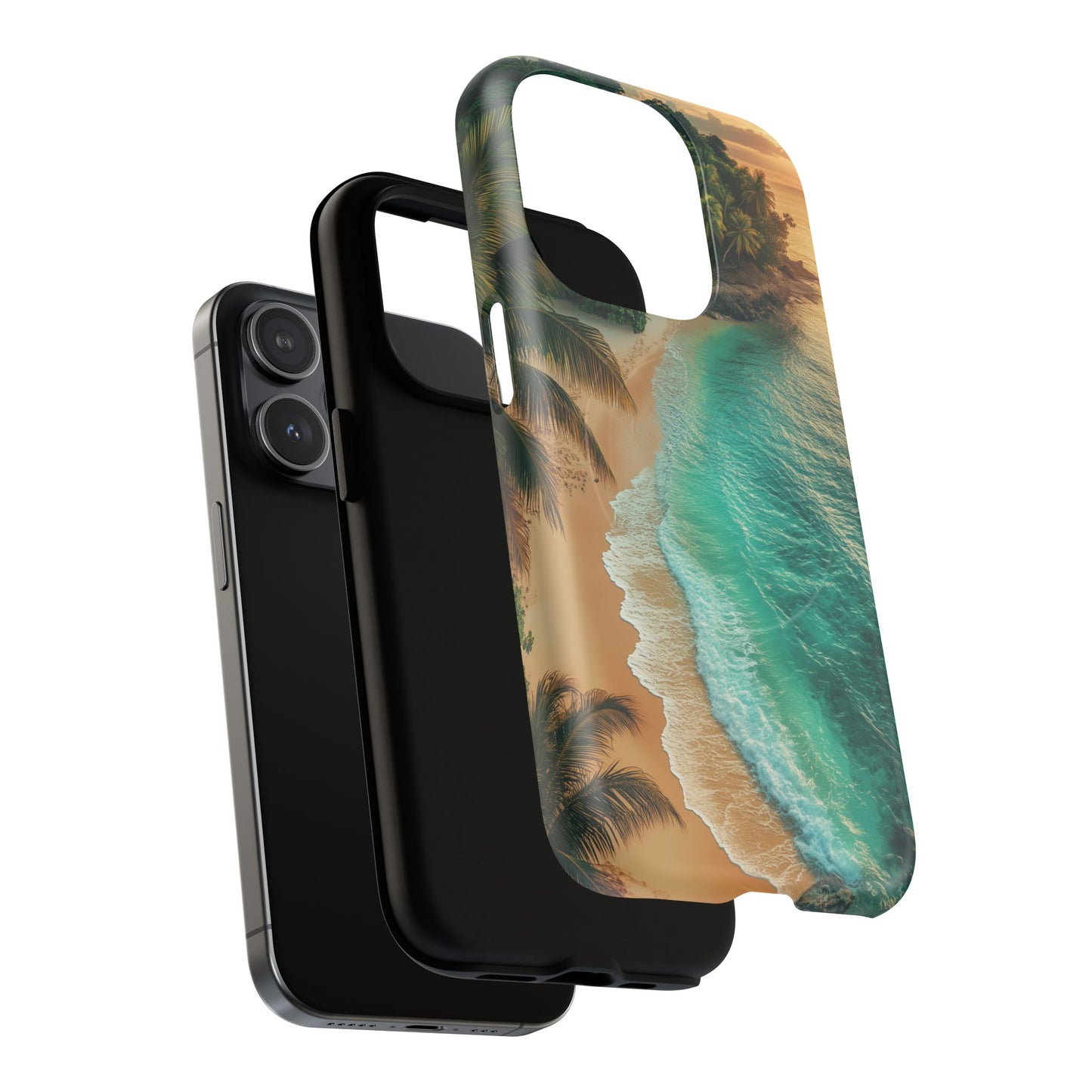 Tropical Beach Tough Magnetic Phone Case - Stylish Protection for Outdoor Lovers