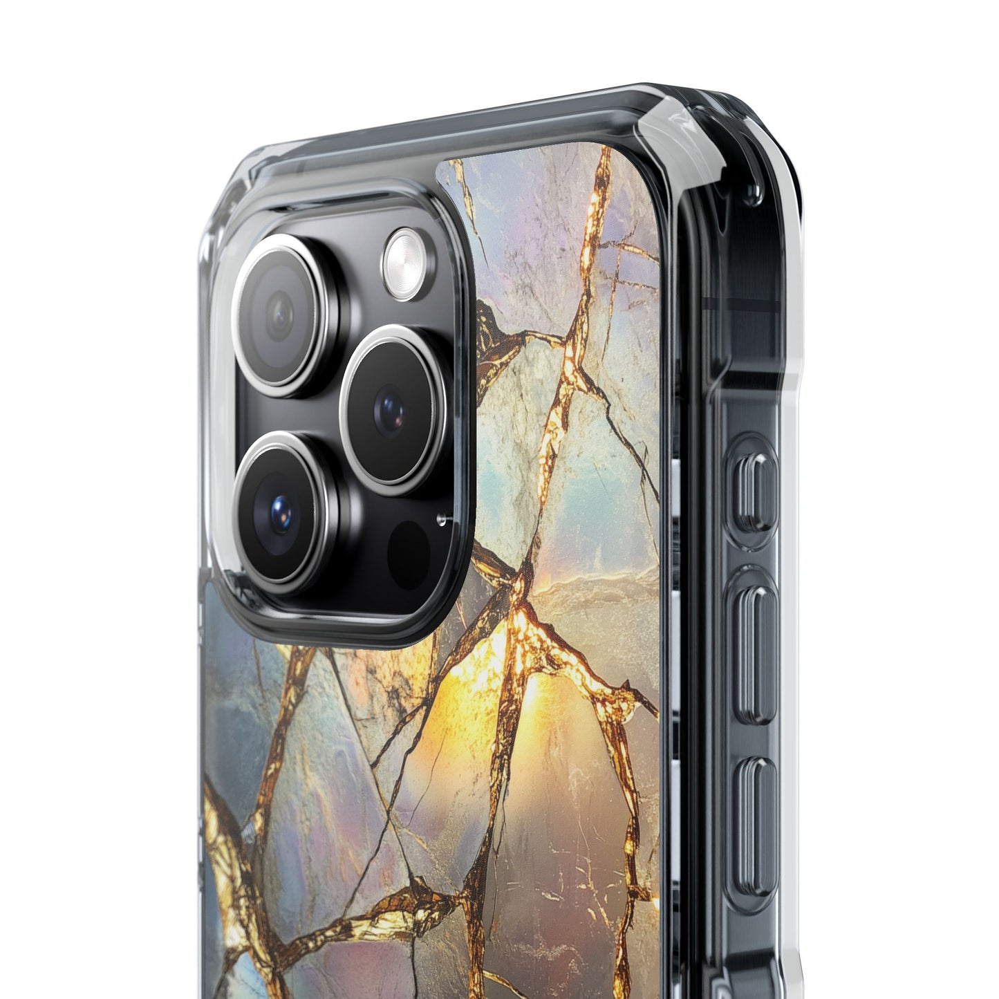 Iridescent Gold Vein Magnetic iPhone Case