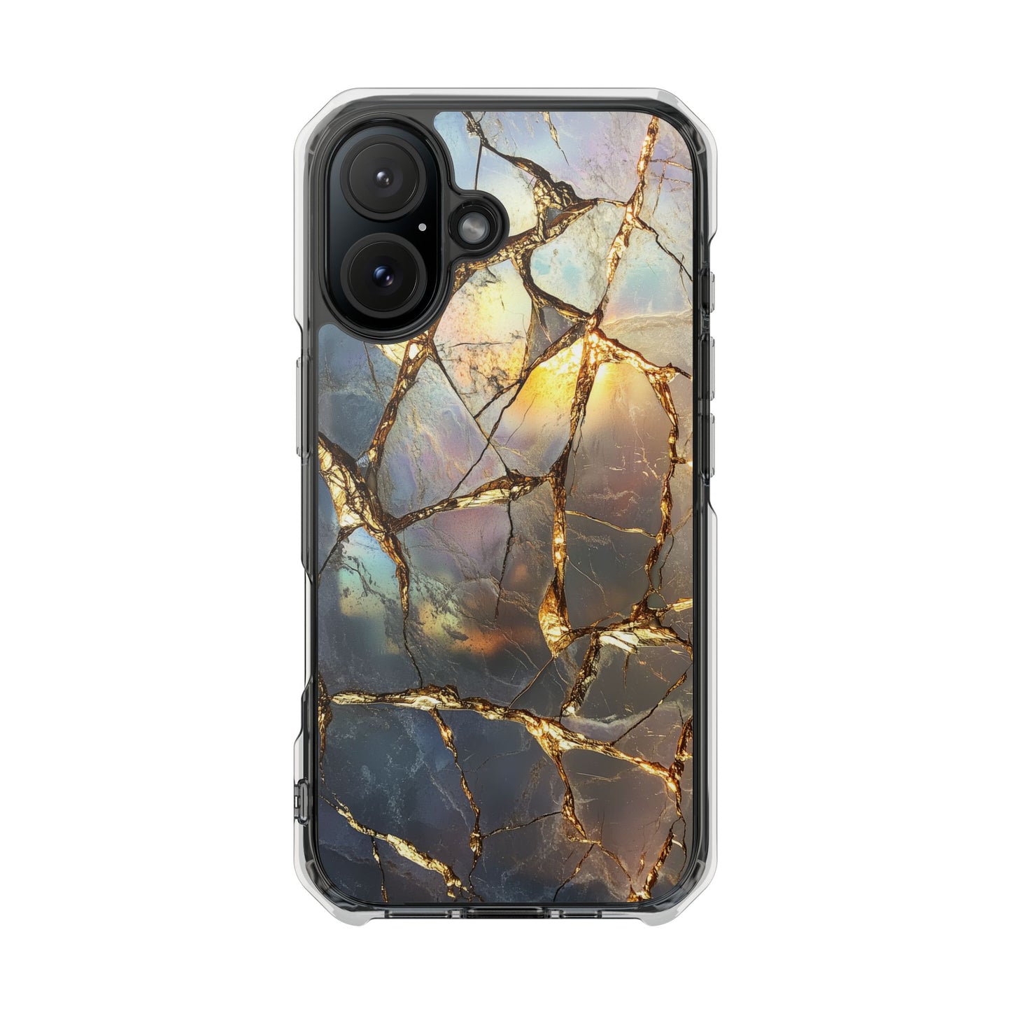 Iridescent Gold Vein Magnetic iPhone Case