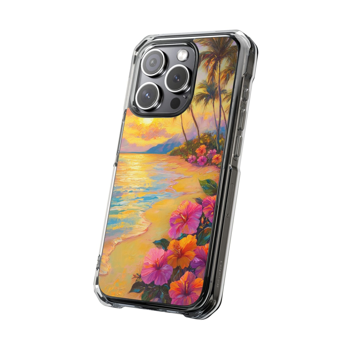 Tropical Paradise Oil Painting Magnetic iPhone Case
