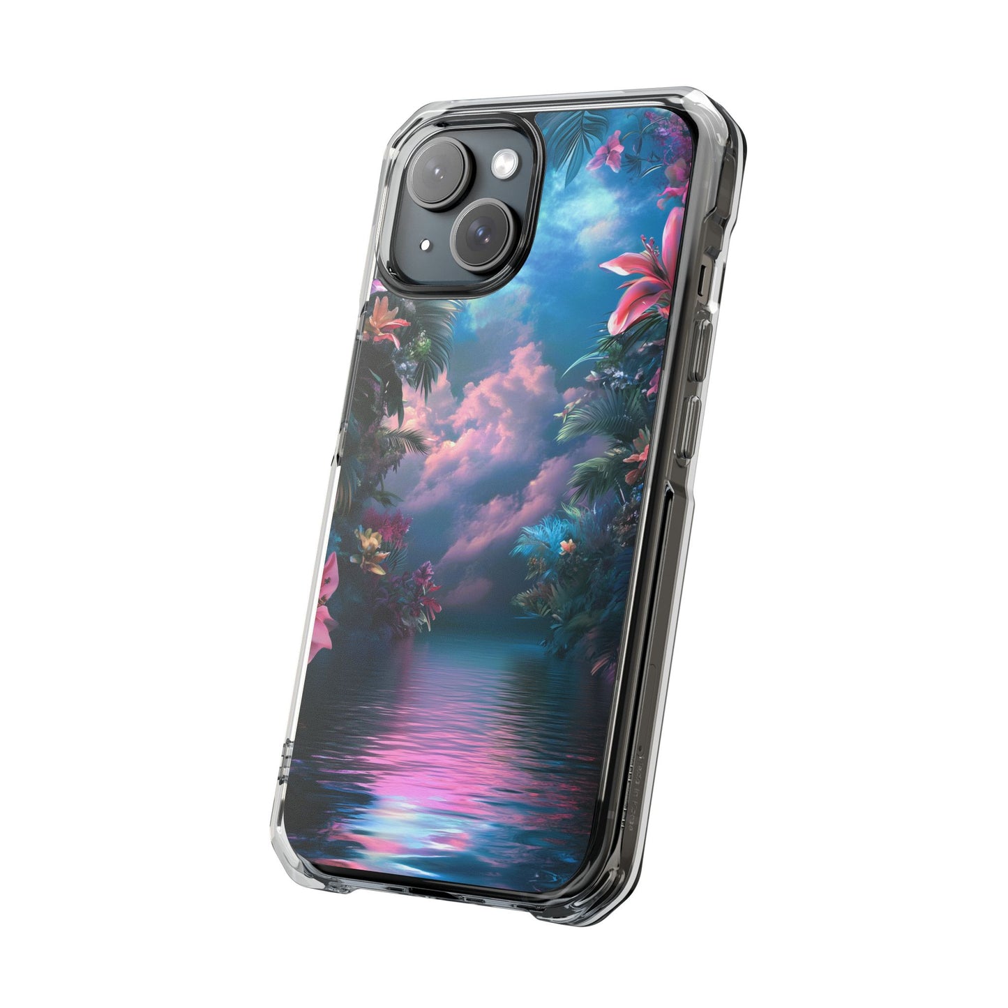 Iridescent Eden Magnetic Clear iPhone Case