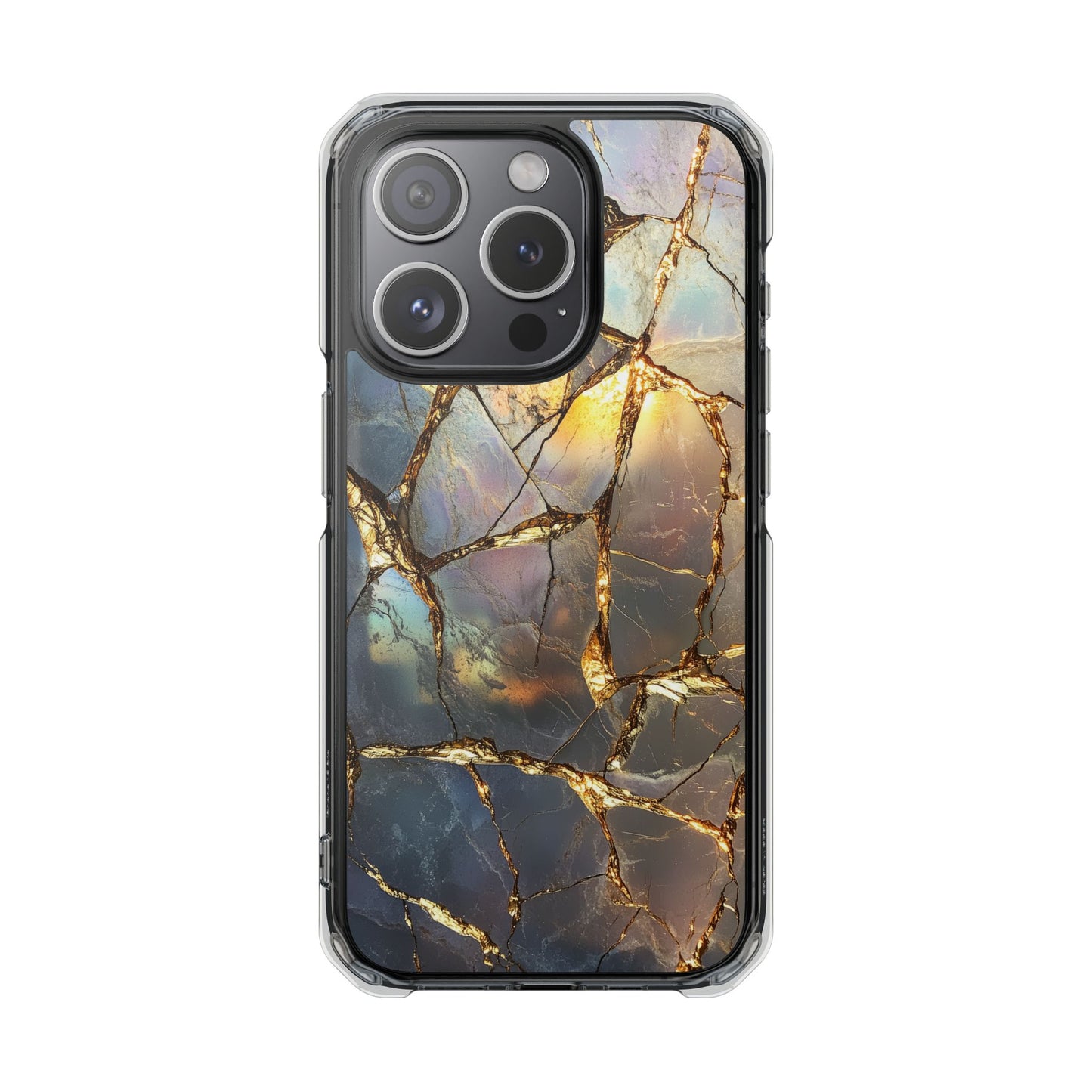 Iridescent Gold Vein Magnetic iPhone Case