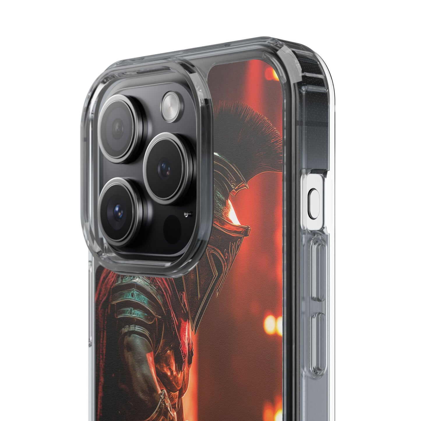 Leonidas Edition Spartan Warrior iPhone Case – Rugged Clear Protection with Bold Battle Inspired Design