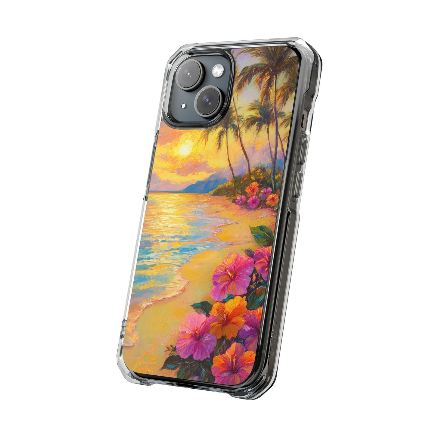 Tropical Paradise Oil Painting Magnetic iPhone Case