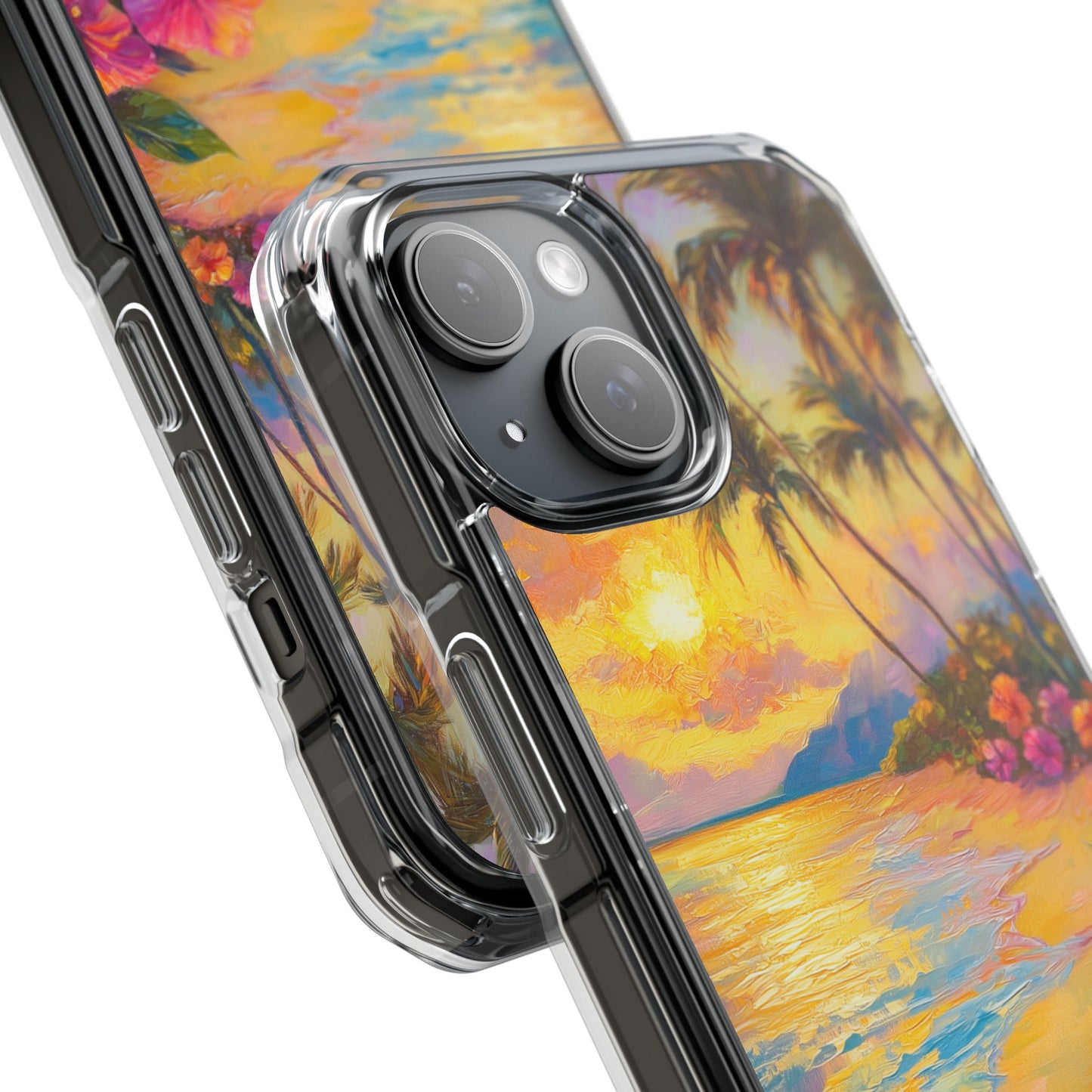Tropical Paradise Oil Painting Magnetic iPhone Case