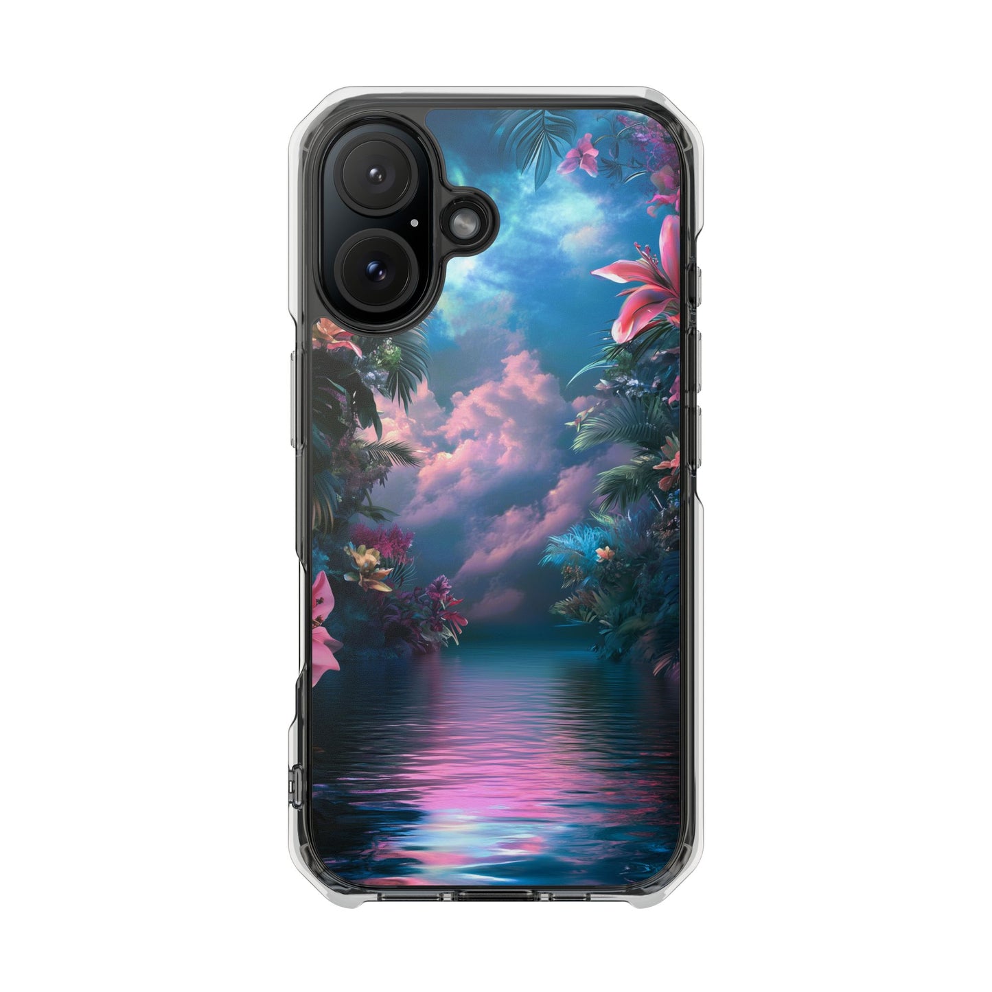 Iridescent Eden Magnetic Clear iPhone Case