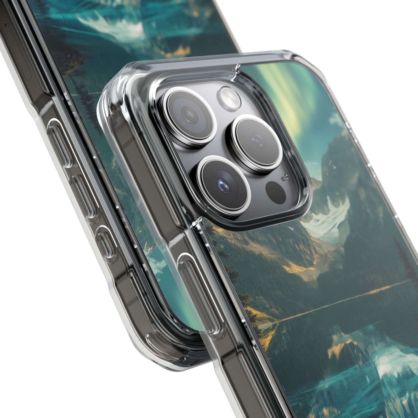 Celestial Glacier Ridge Magnetic Clear Impact iPhone Case