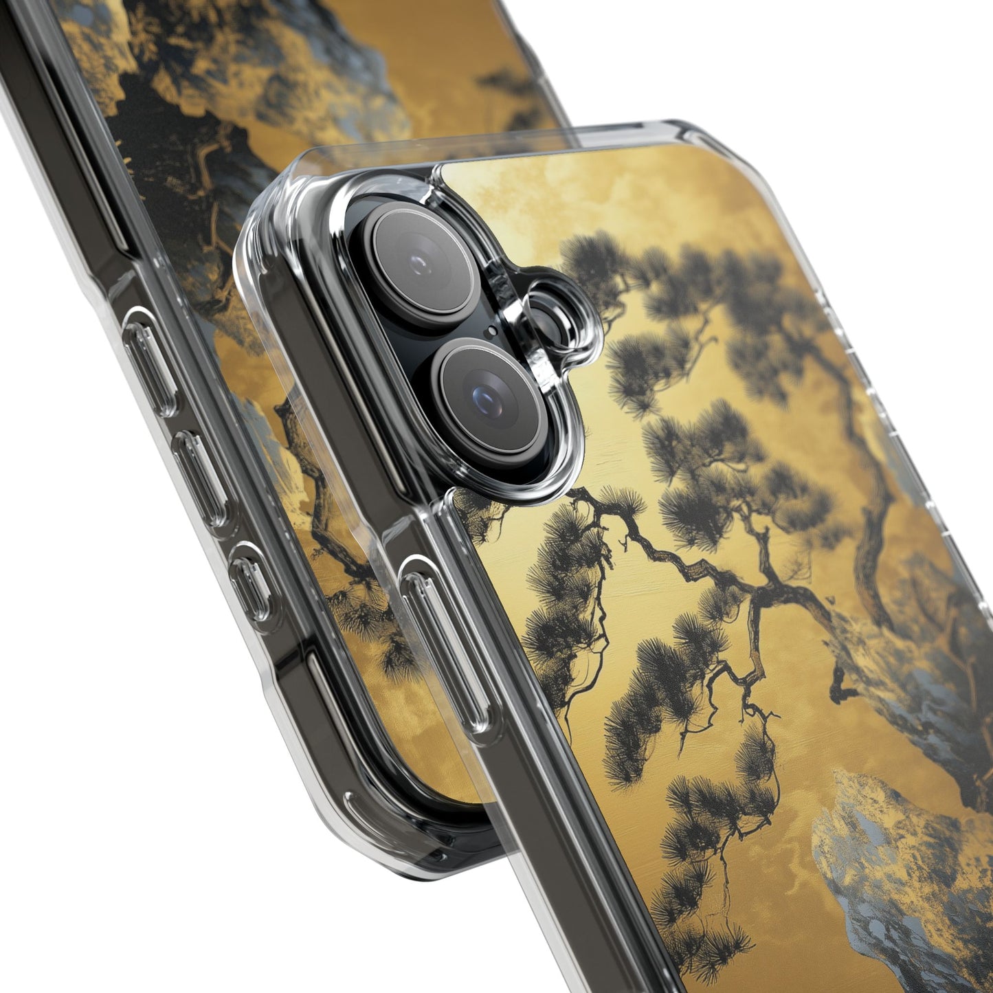 Golden Cascade Peaks Clear Impact iPhone Case