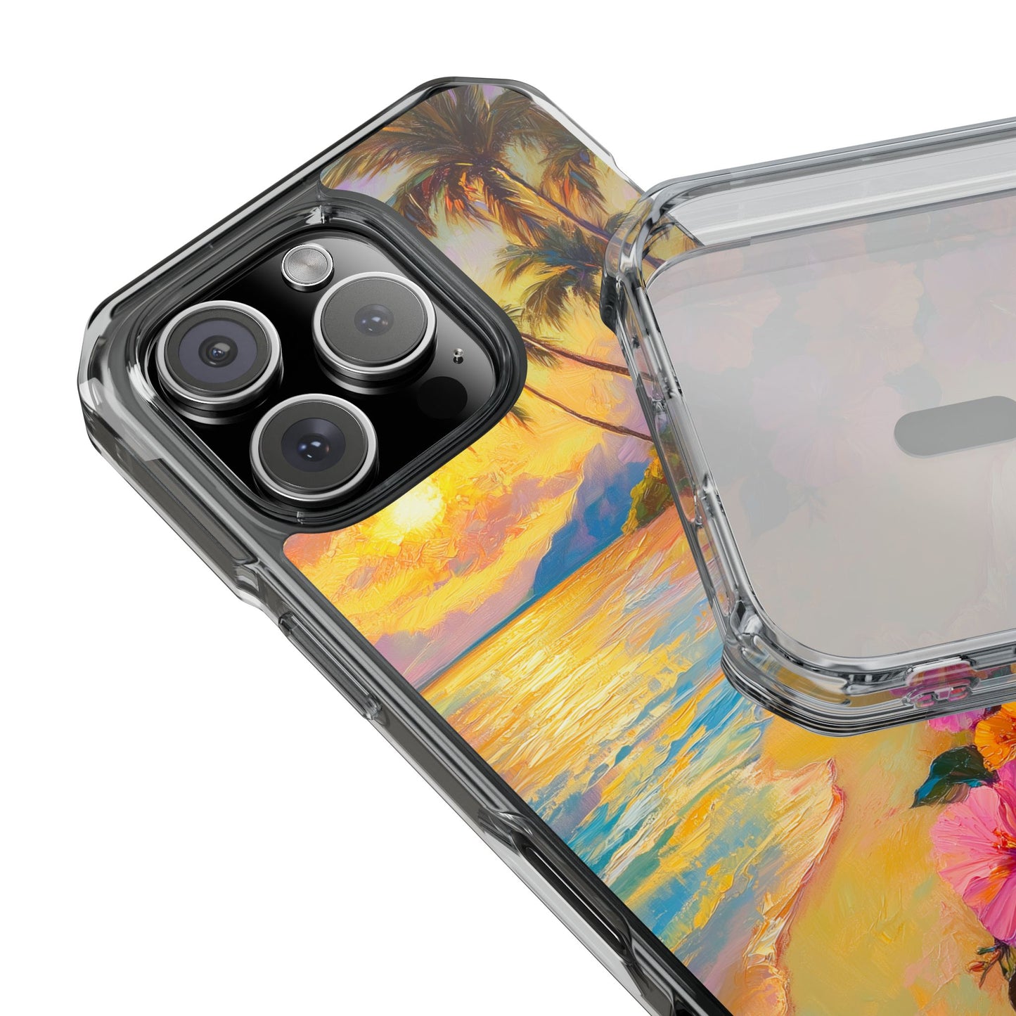 Tropical Paradise Oil Painting Magnetic iPhone Case