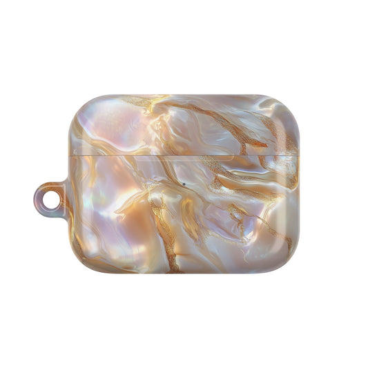 Lustrous Iridescent Gold & Mother of Pearl AirPod Case