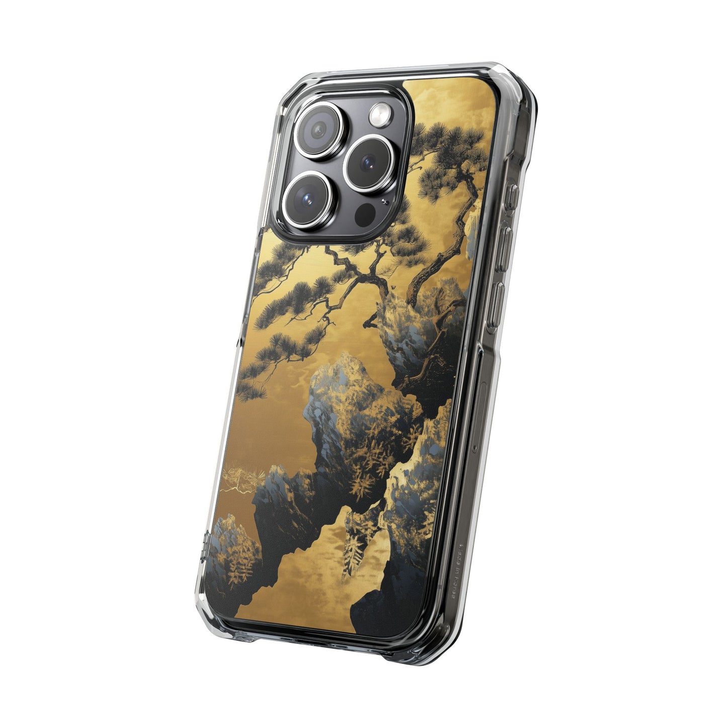 Golden Cascade Peaks Clear Impact iPhone Case