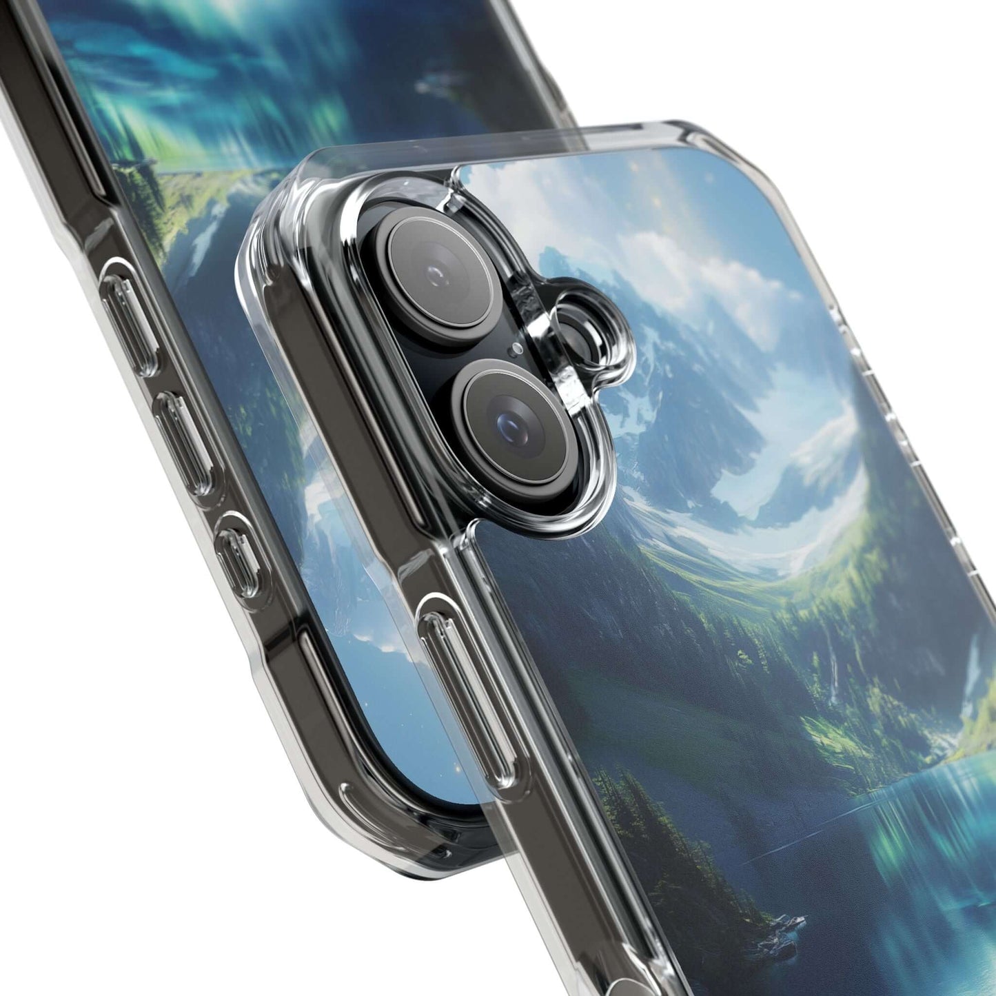 Ethereal Glacial Lake Magnetic Clear Impact iPhone Case