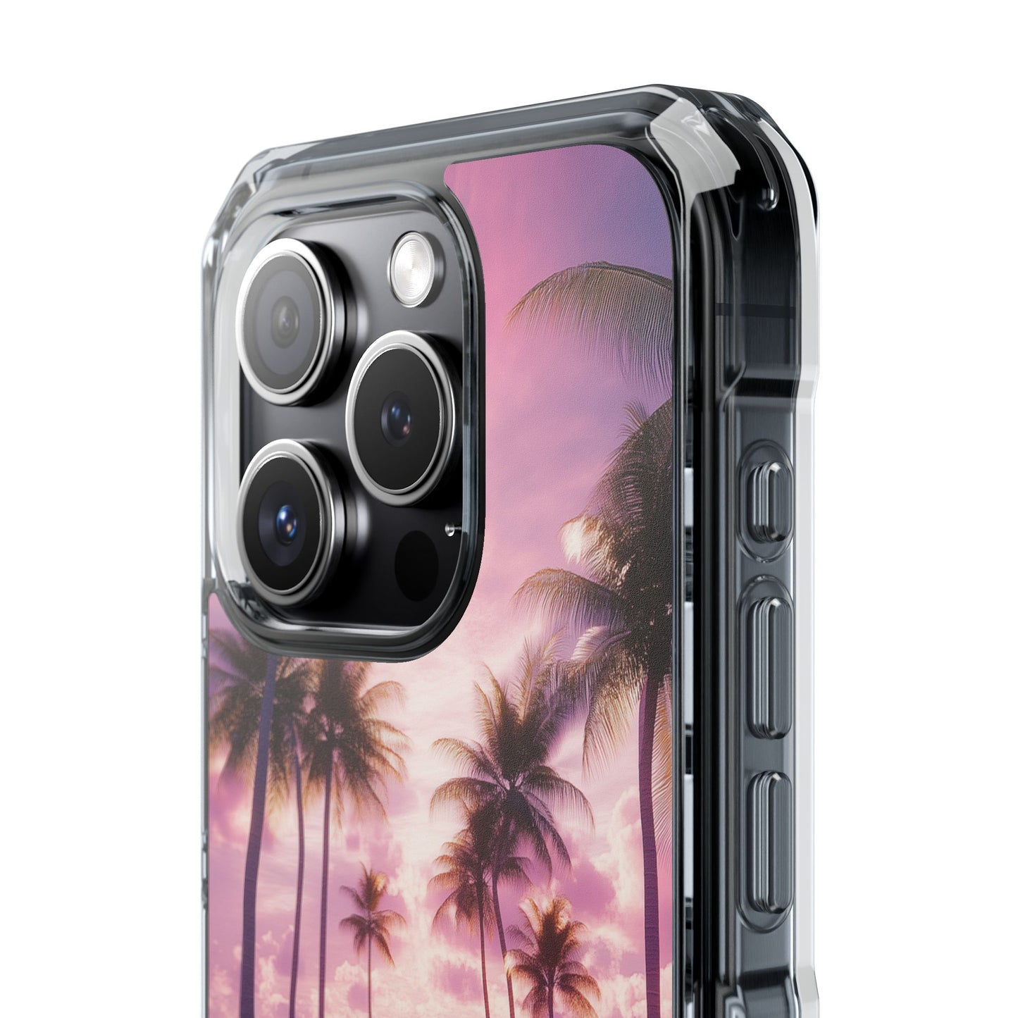 Iridescent Tropical Wave Magnetic Clear iPhone Case