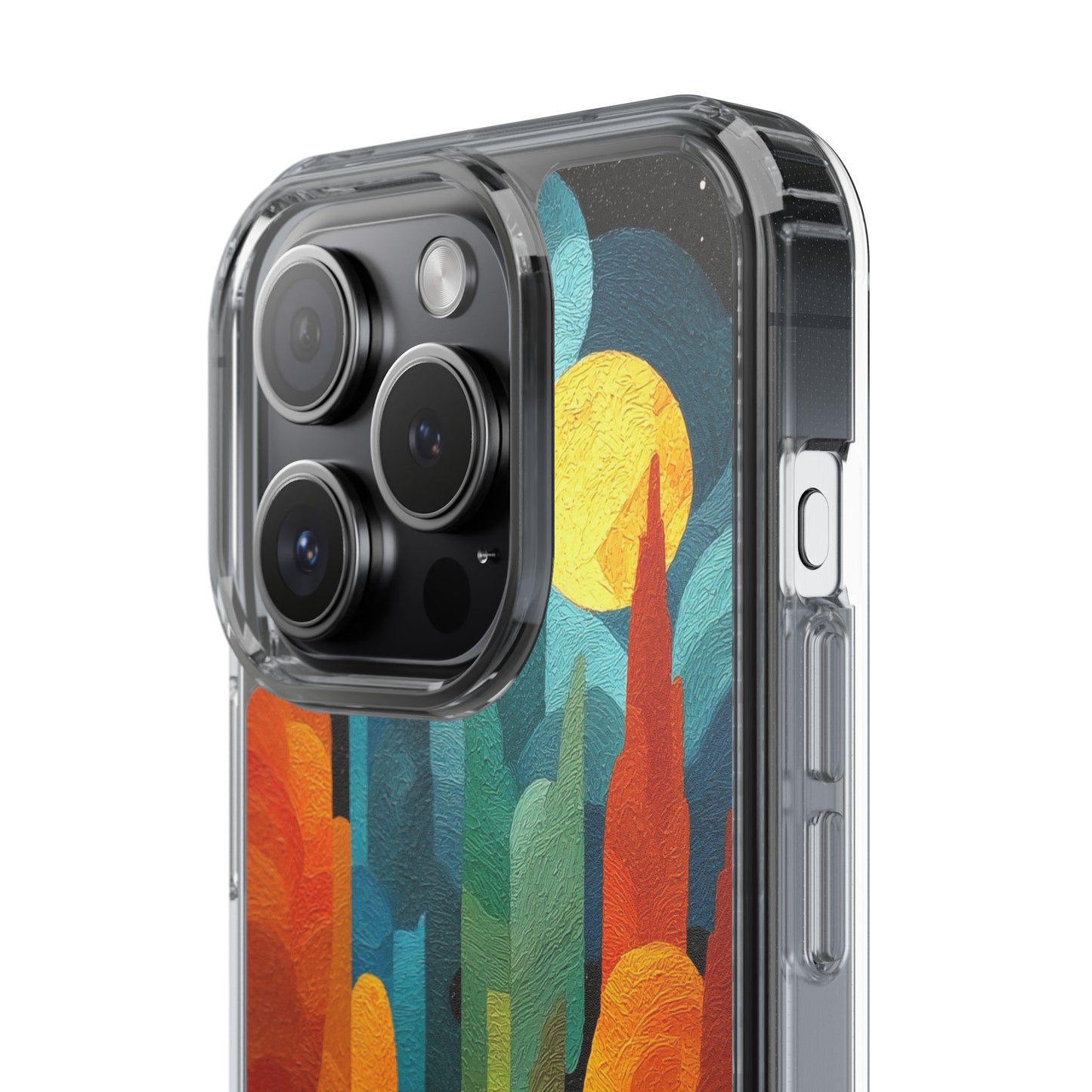 Vibrant Deep Art Landscape Phone Case - Clear Protective Cover for Nature Lovers