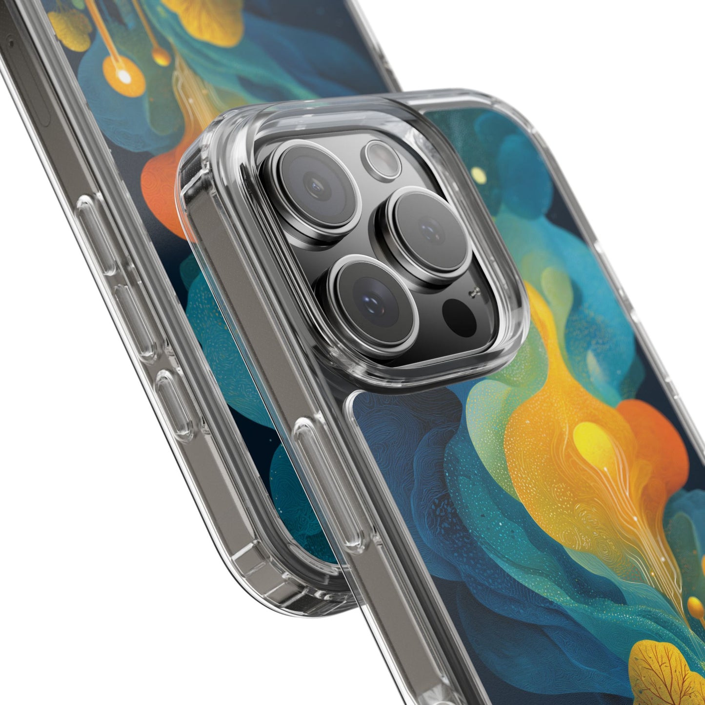 Electric City Forest Phone Case – Glowing Urban Jungle with Vibrant Nature Fusion