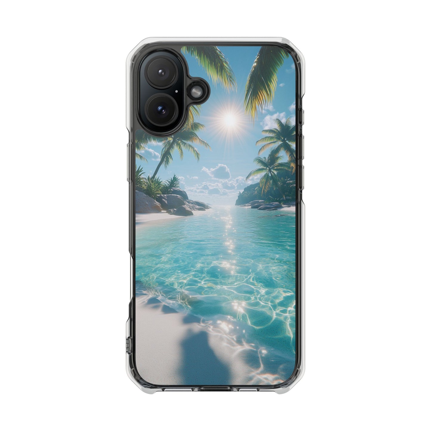 Tropical Paradise Magnetic Clear Impact iPhone Case
