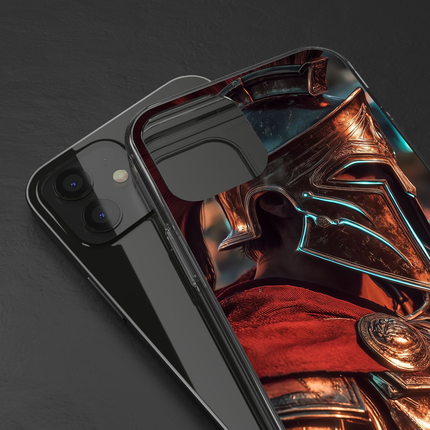 Forged Spartan Valor Phone Case – Premium Clear Protection with Bold Warrior Design