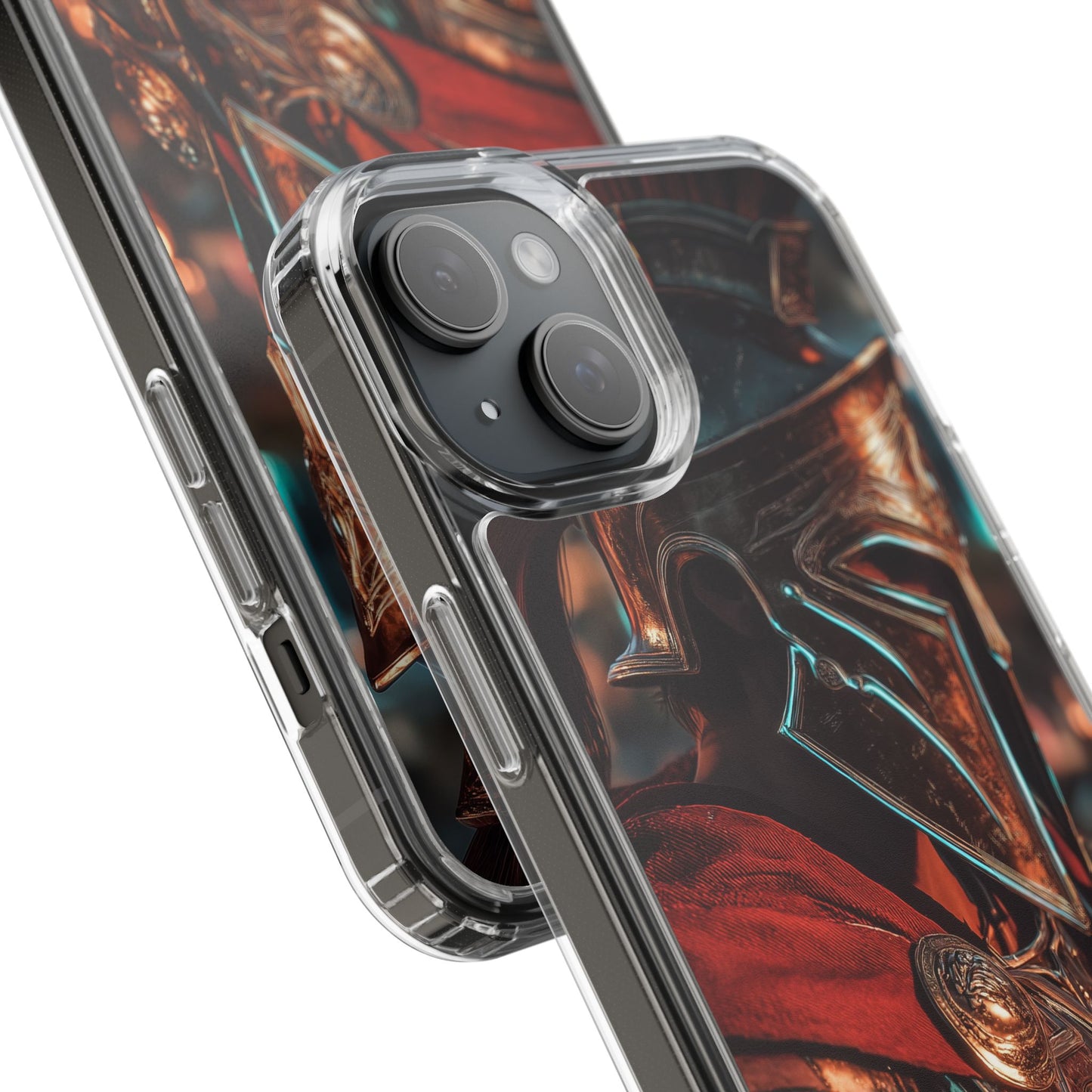 Forged Spartan Valor Phone Case – Premium Clear Protection with Bold Warrior Design
