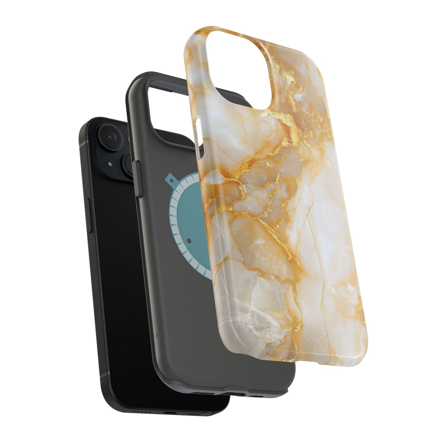 Ethereal Gold Marble Magnetic Tough iPhone Case
