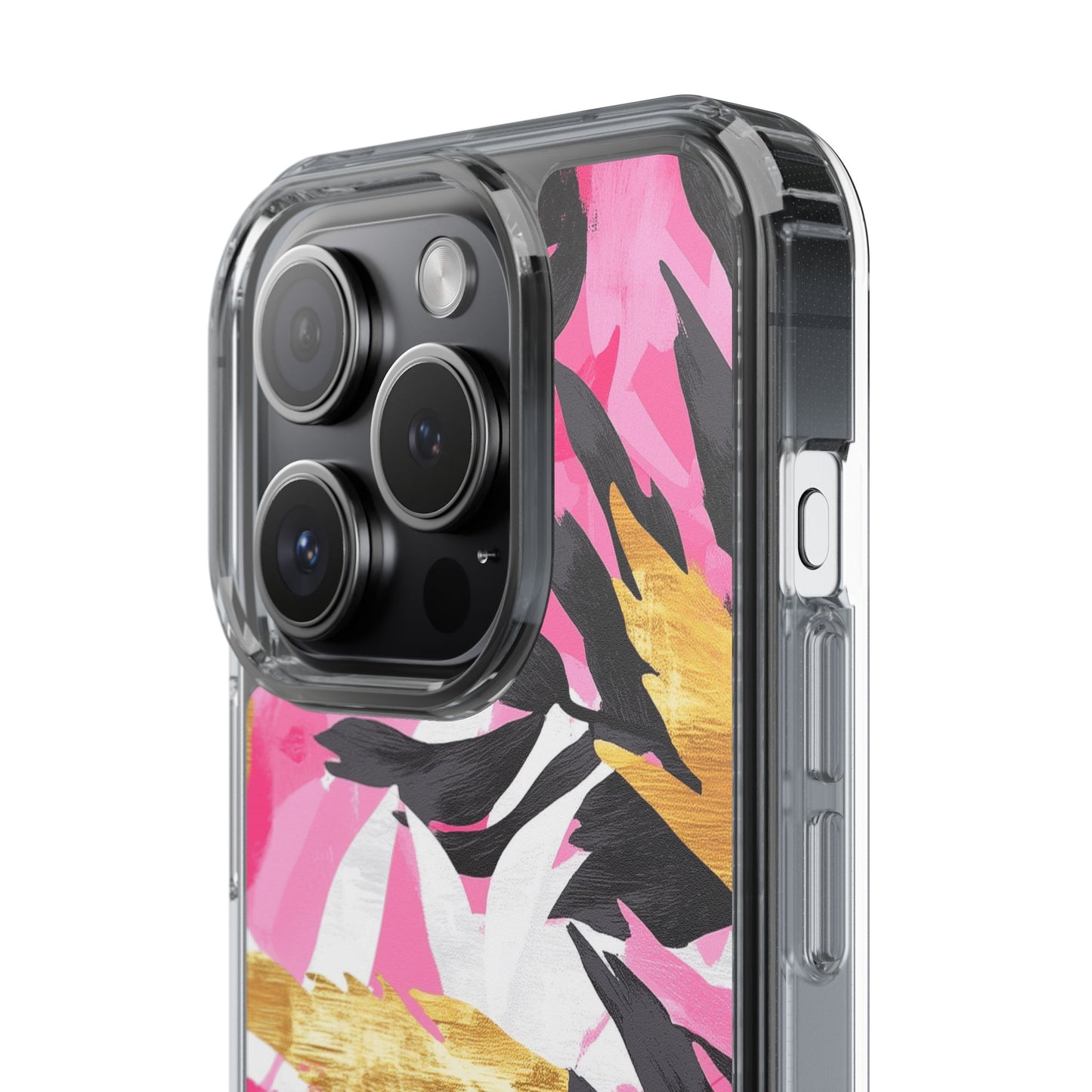 Floral Clear iPhone Case - Stylish Protection with Colorful Design