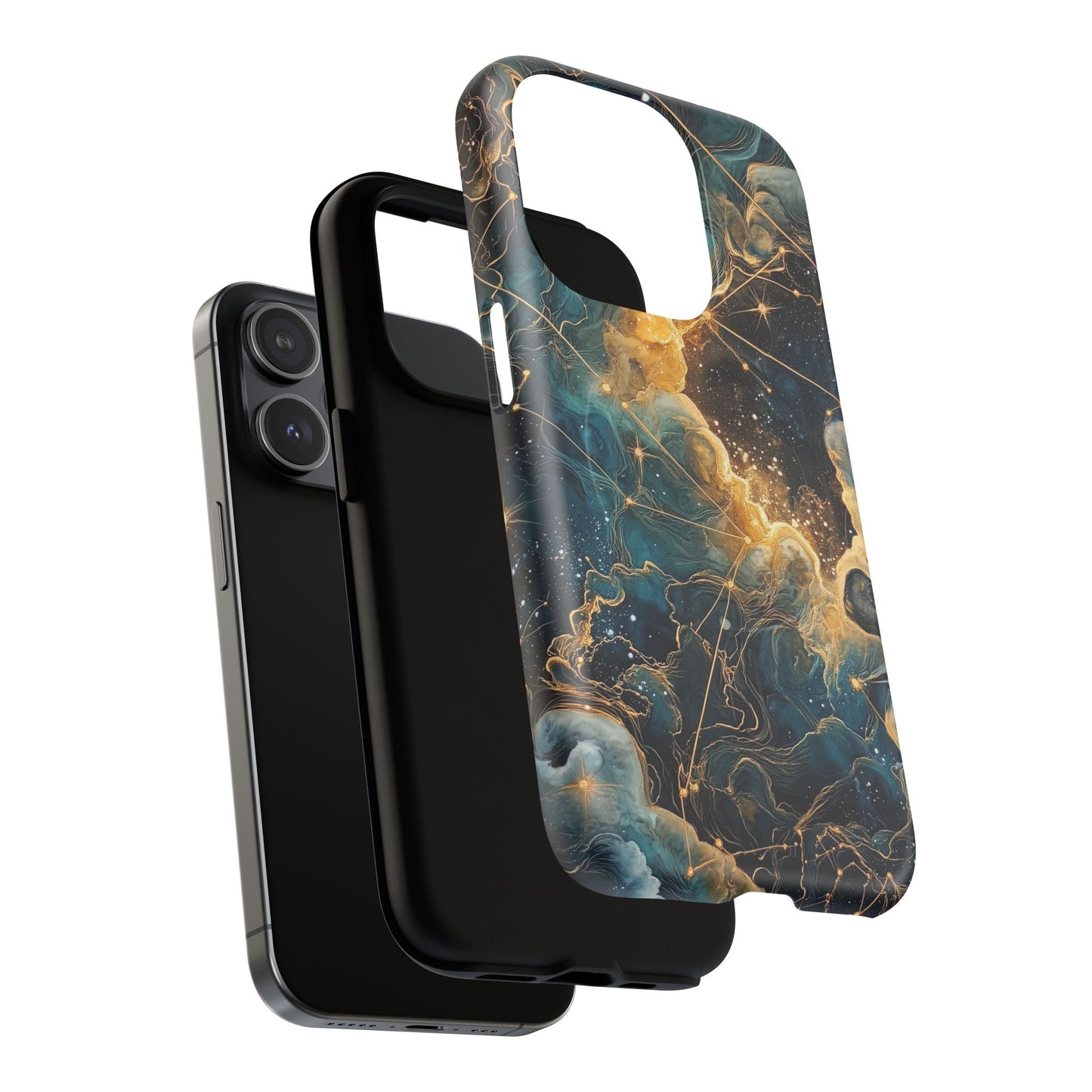 Cosmic Tough Magnetic iPhone Case - Nebula Design, Durable Protection