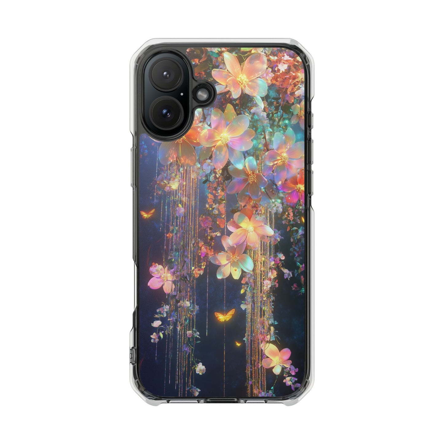 Magnetic Clear Impact Botanical iPhone Case