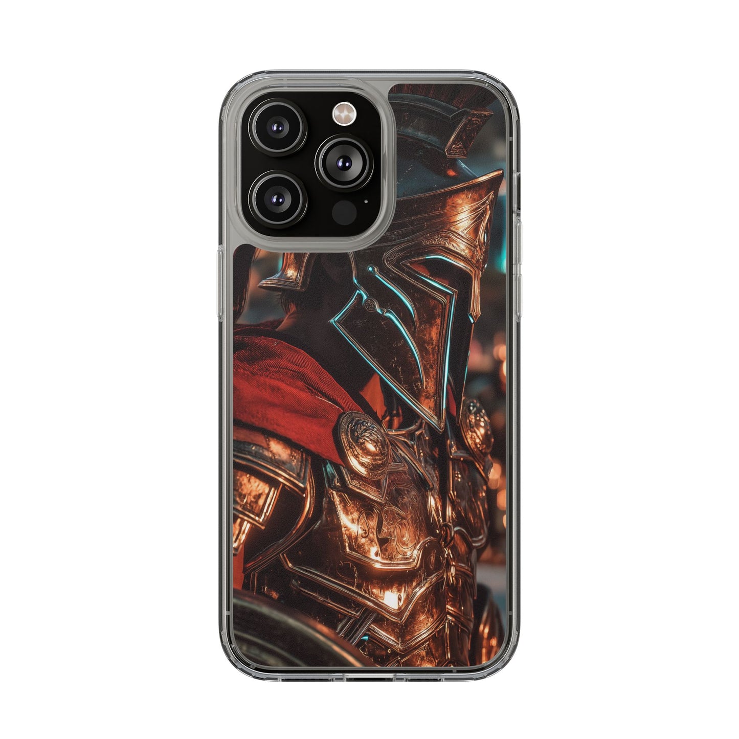 Forged Spartan Valor Phone Case – Premium Clear Protection with Bold Warrior Design