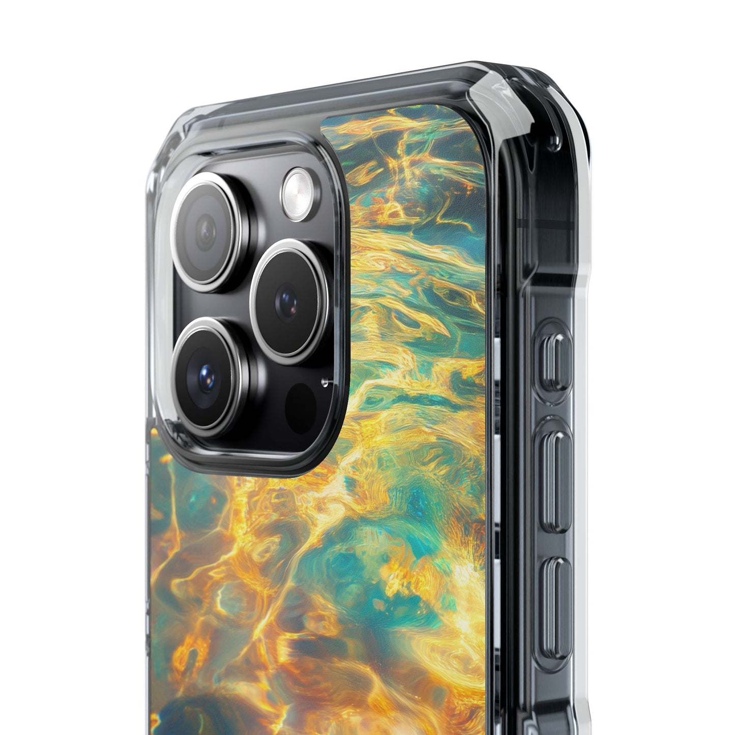 Golden Tides Magnetic Clear Impact iPhone Case