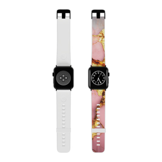 Luxurious Pink Marble Apple Watch Band