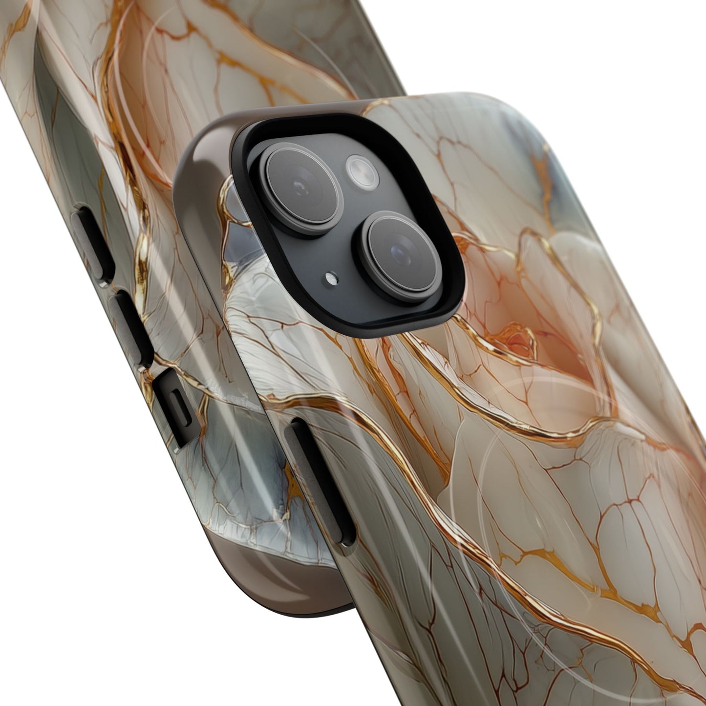 Elegant Rose iPhone Case - Tough Magnetic Design for Stylish Protection