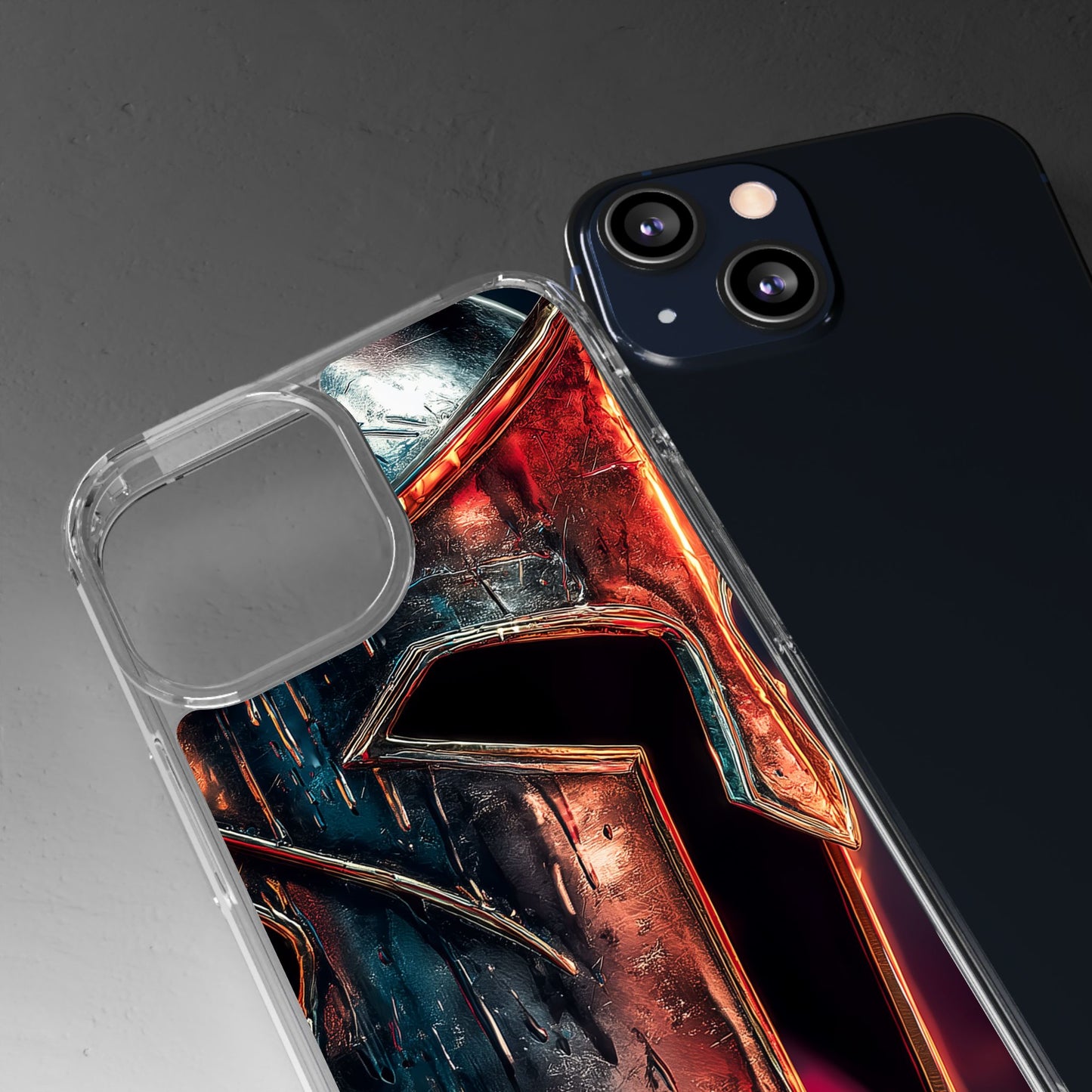 Battle Ready Clear Phone Case - Heroic Spartan Design