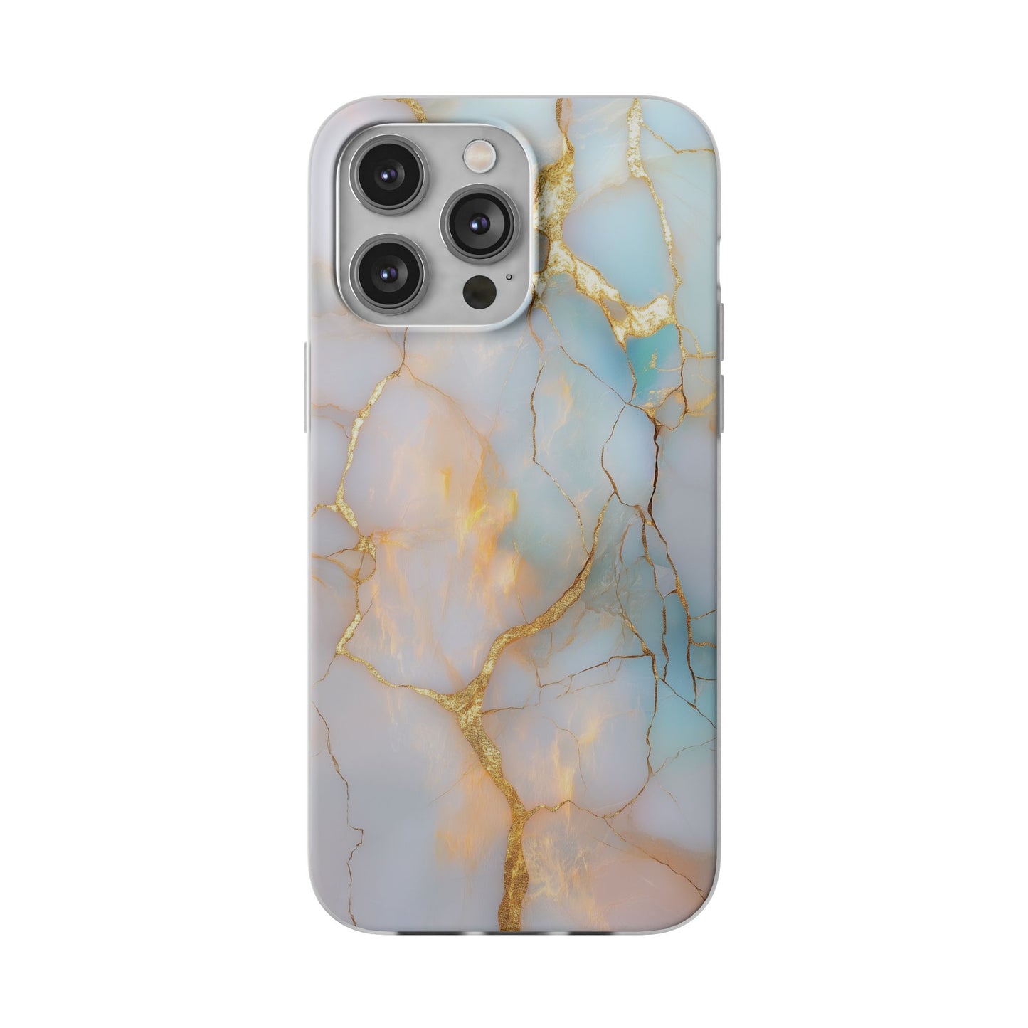 Iridescent Gold Fractured iPhone Flexi Case