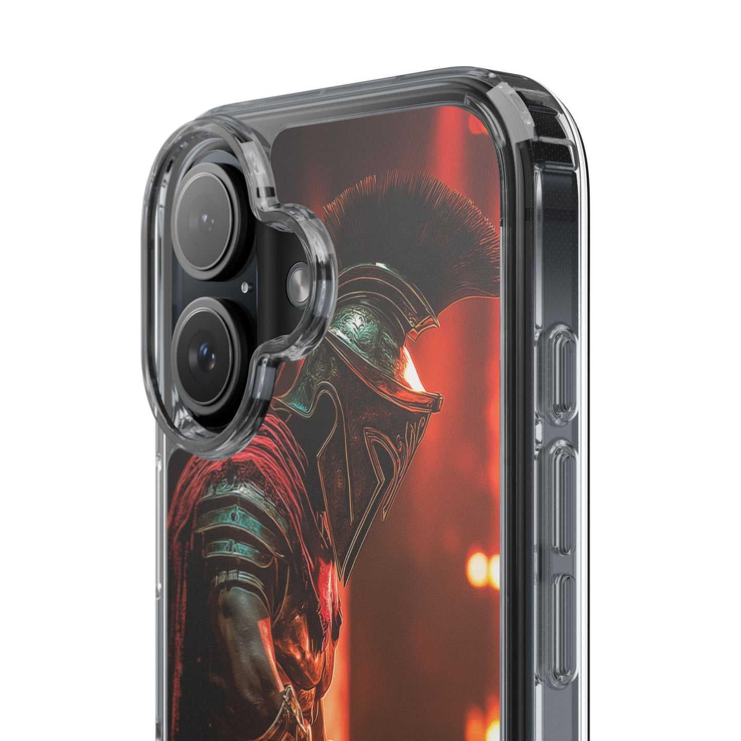 Leonidas Edition Spartan Warrior iPhone Case – Rugged Clear Protection with Bold Battle Inspired Design