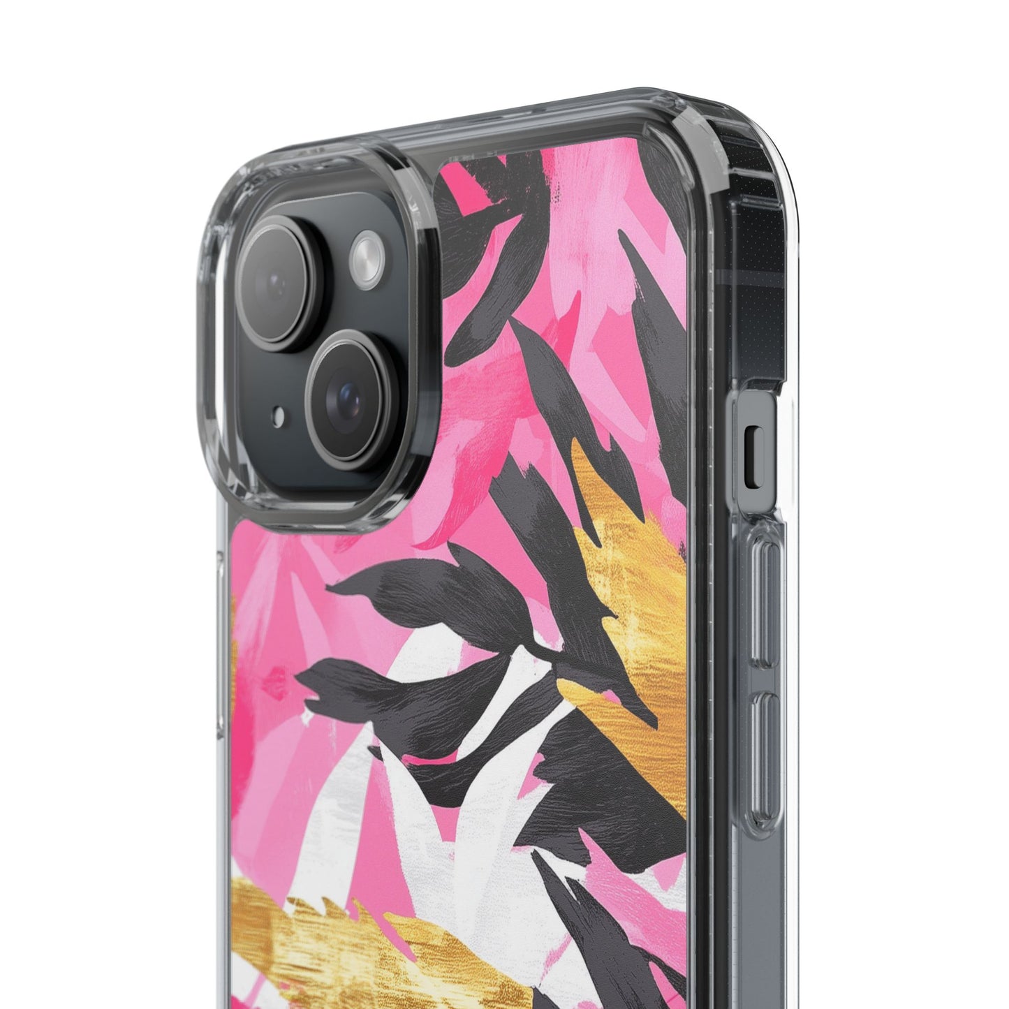 Floral Clear iPhone Case - Stylish Protection with Colorful Design
