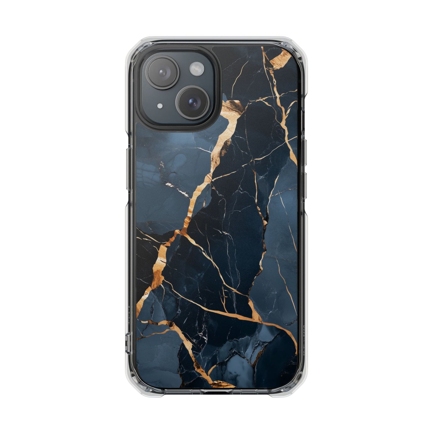 Sleek Marble Magnetic Clear iPhone Case