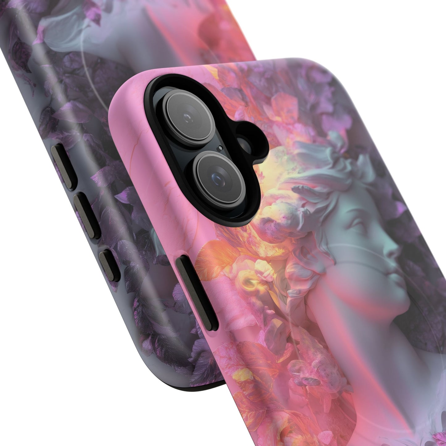 Artistic Tough Magnetic iPhone Case - Floral Goddess Design