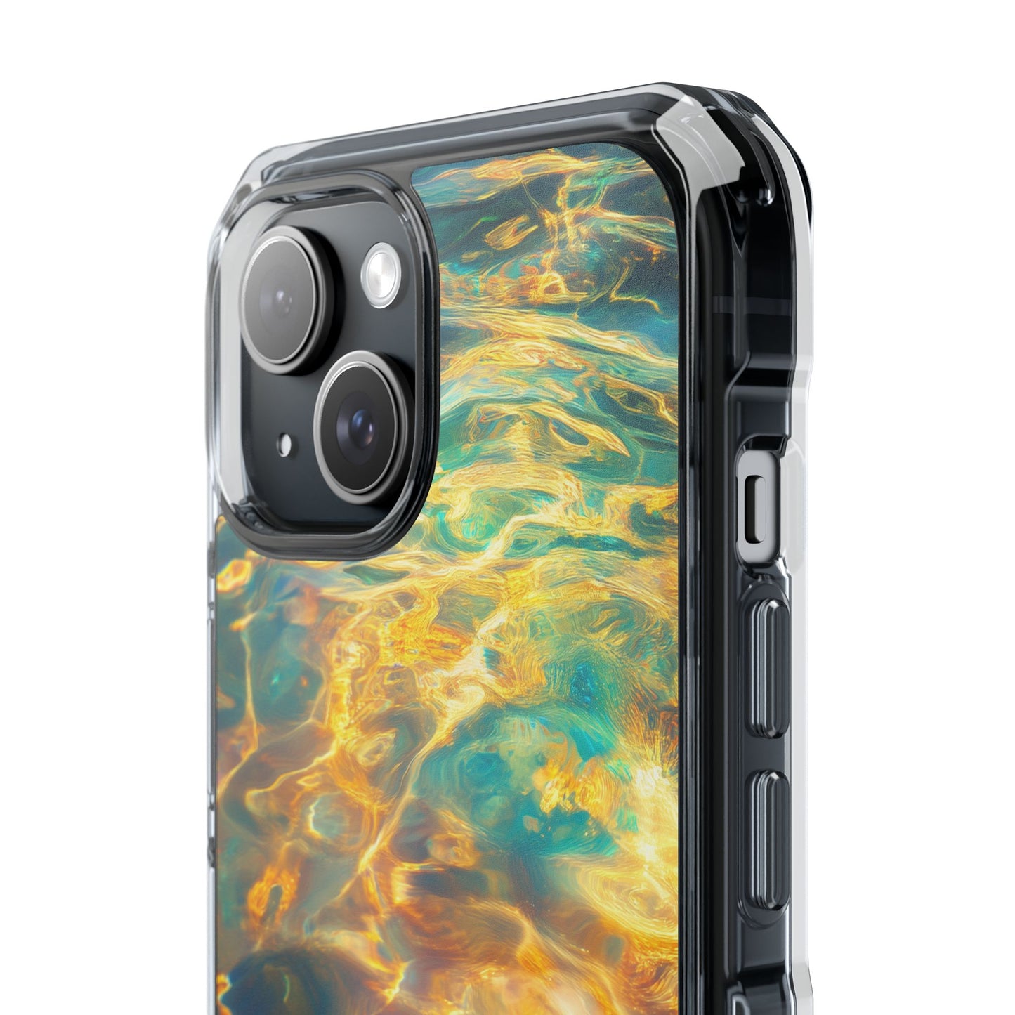 Golden Tides Magnetic Clear Impact iPhone Case