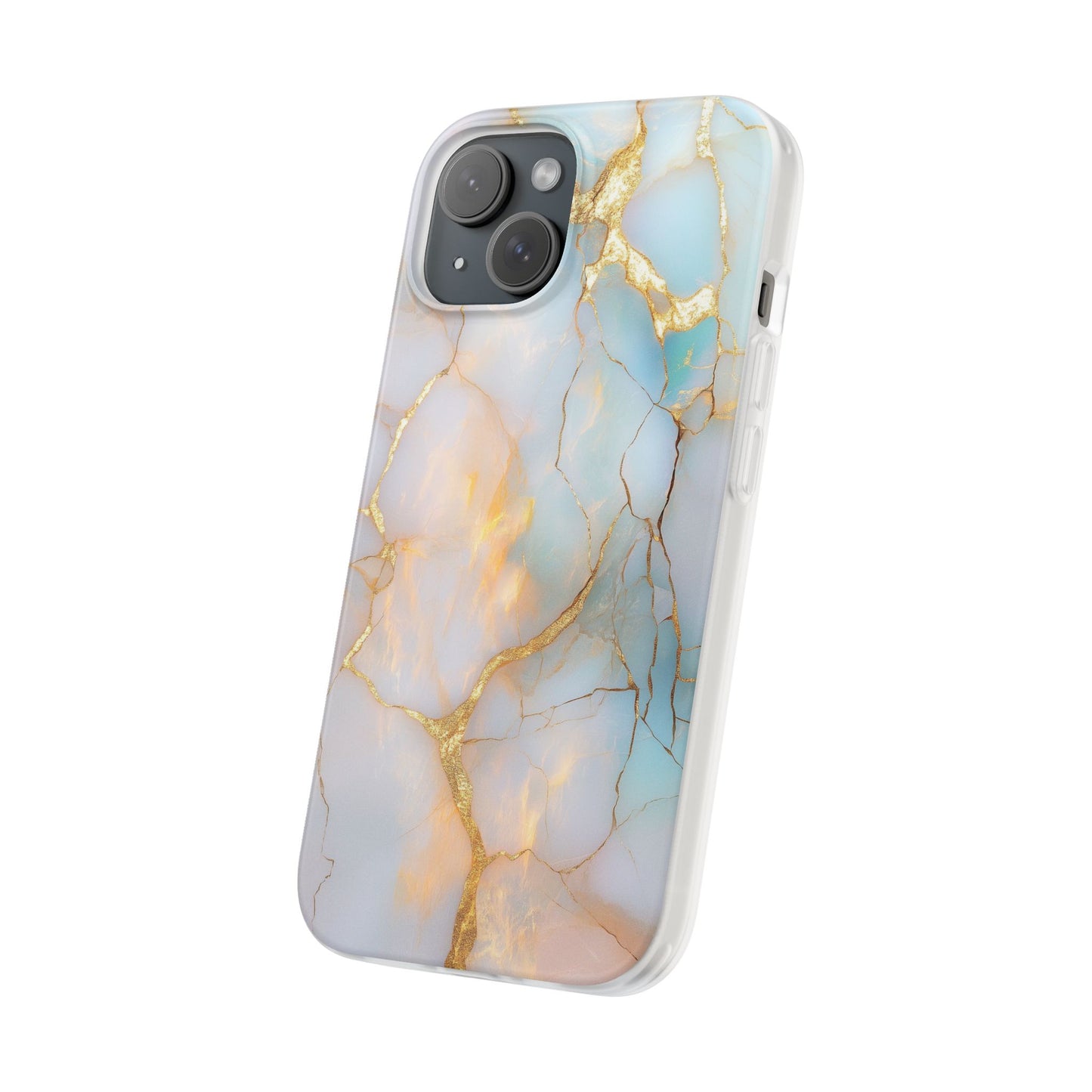 Iridescent Gold Fractured iPhone Flexi Case