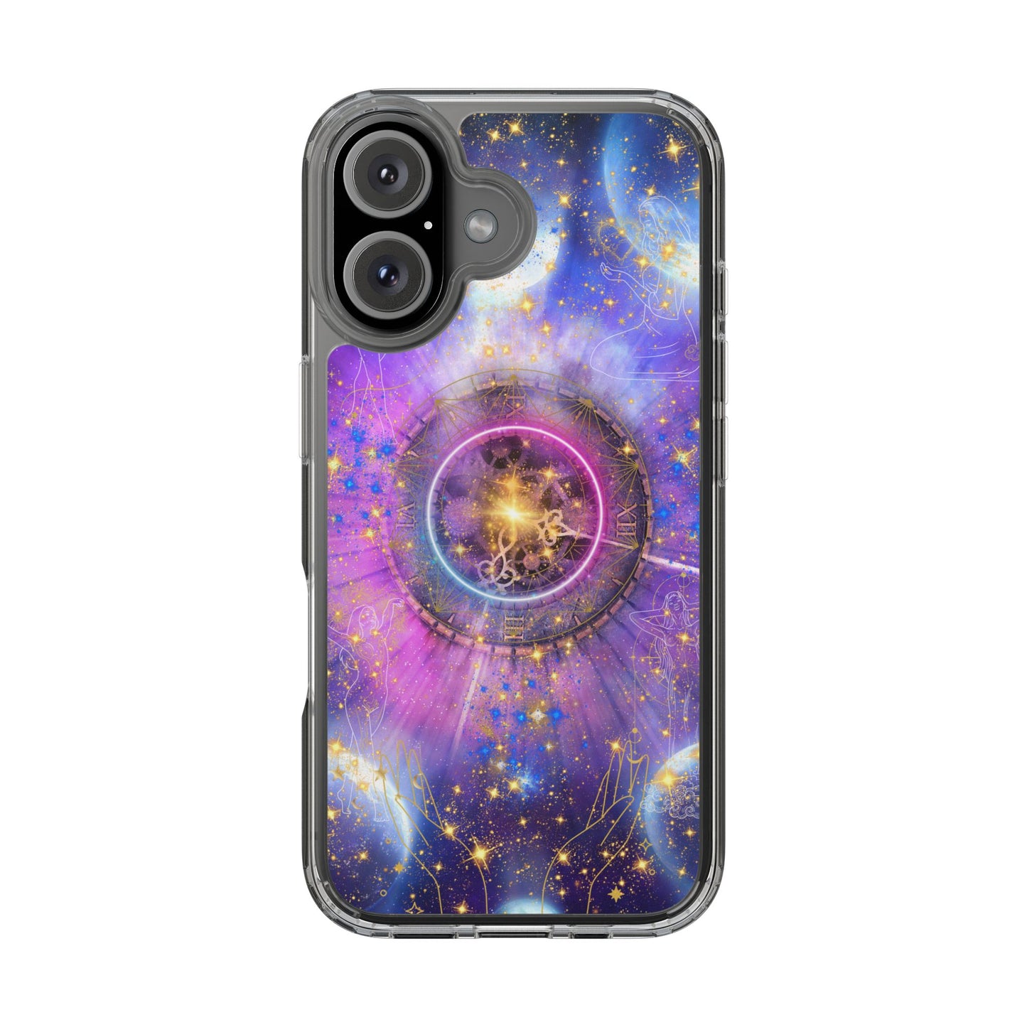 Stardust Dreams Clear iPhone Case – Magical Galaxy Art for Astrology Lovers