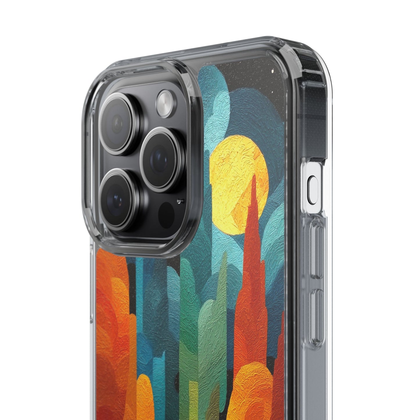 Vibrant Deep Art Landscape Phone Case - Clear Protective Cover for Nature Lovers